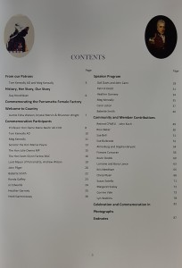 Bicentennial Book - Contents - Inside Cover