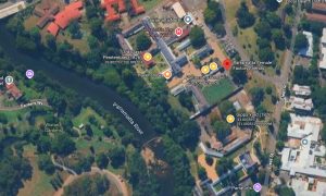 Satellite view of the Parramatta Female Factory and Institutions Precinct